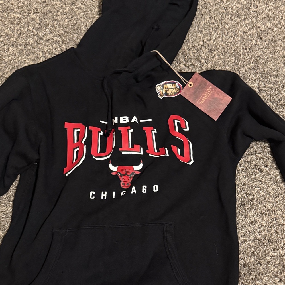 Mitchell & Ness Black Chicago Bulls Hoodie